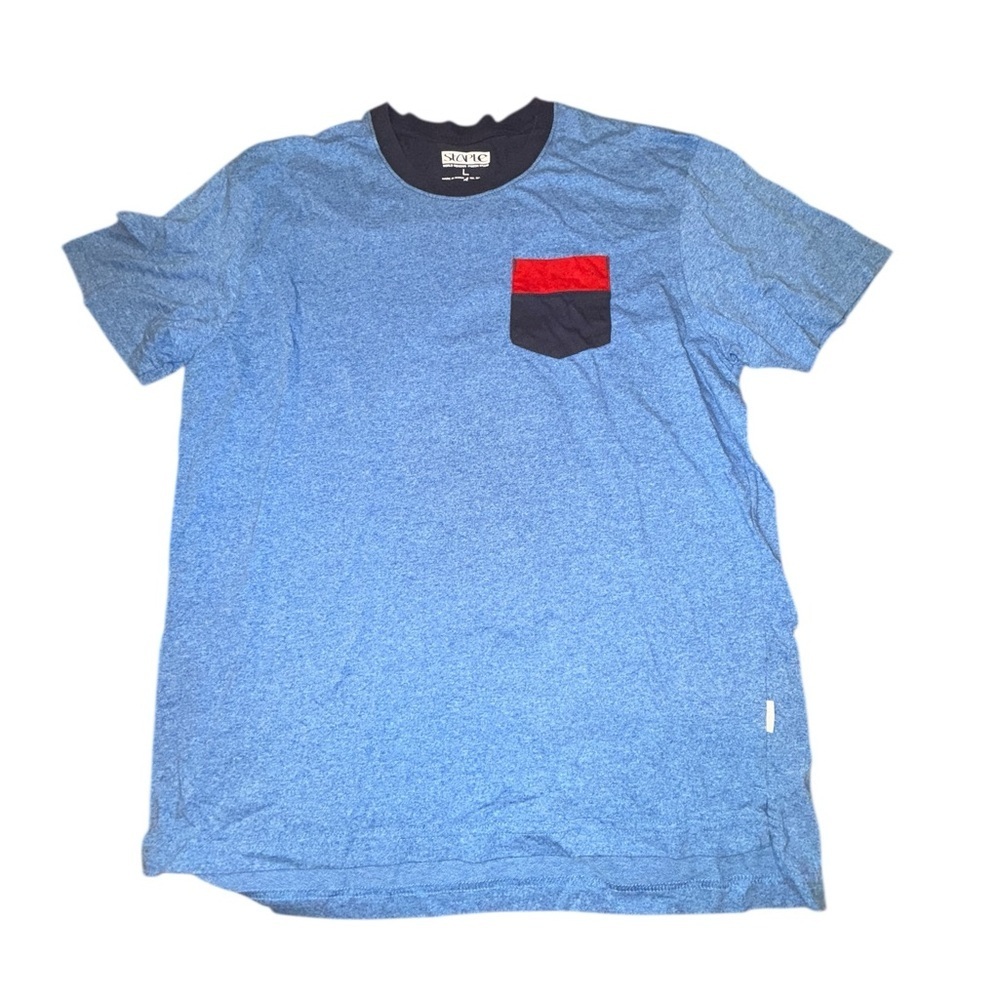 Staple Blue and Red Men's Shirt T-Shirt - Picture 2 of 5
